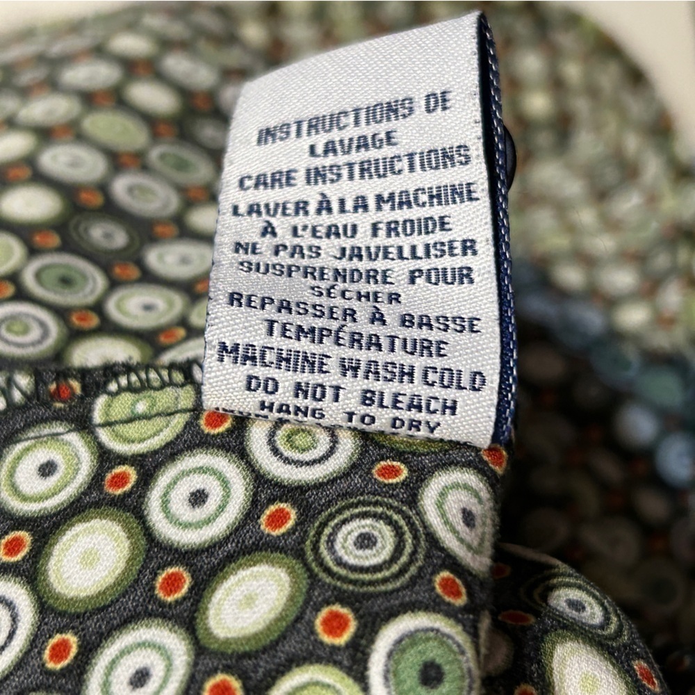 Button up blouse in Mod pattern size S - Picture 8 of 9